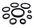 Комплект уплотнений Seal kit 54900040300 WDR